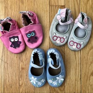 Bundle of 3 pairs of Robeez Soft Sole Shoes